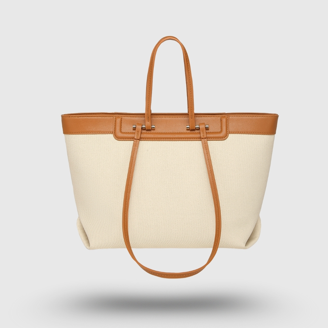 CLASSIC HAZEL OFF WHITE TOTE BAG