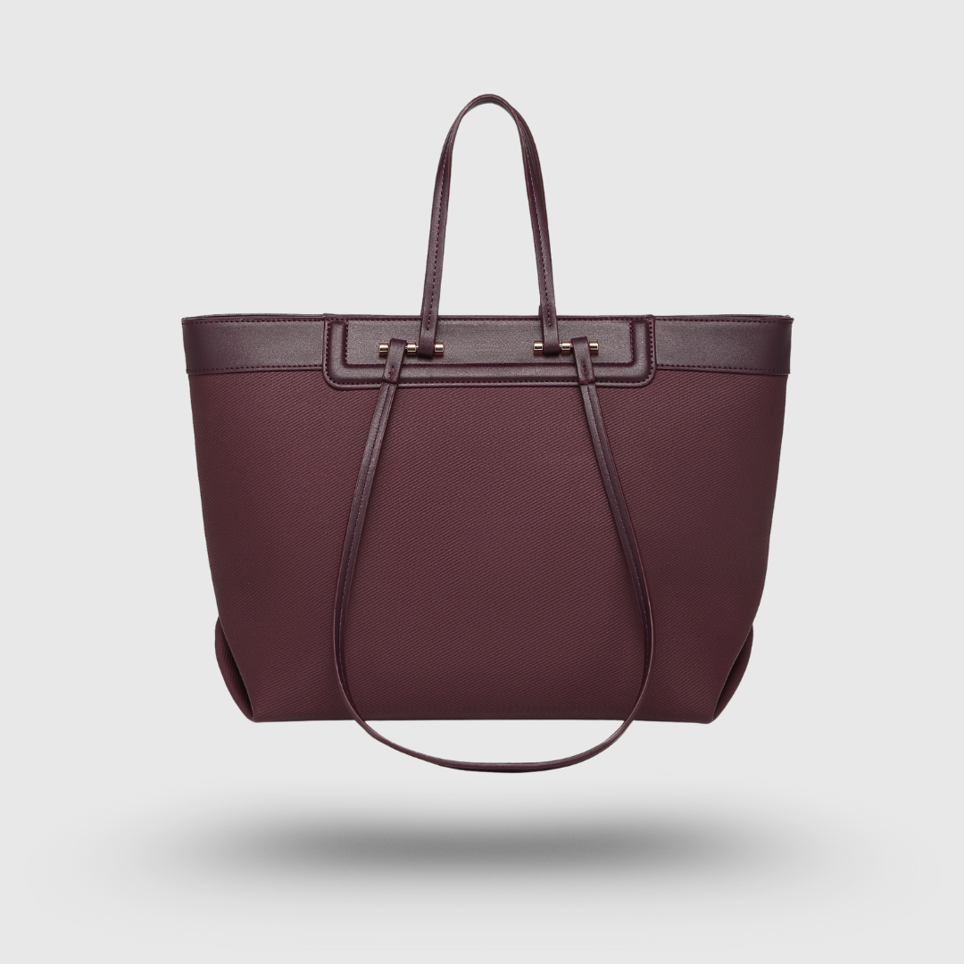 CLASSIC HAZEL MAROON TOTE BAG