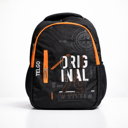 Trendy Telgo Stylish Orange Printed Backpack