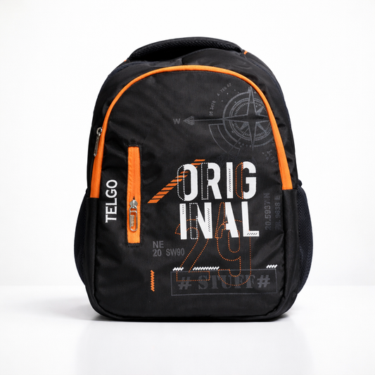 Trendy Telgo Stylish Orange Printed Backpack