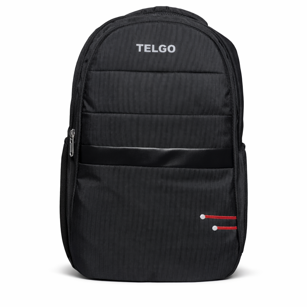 Telgo Stylish Black Backpack for Men & Women
