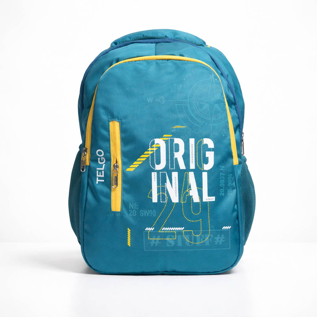 Trendy Telgo Stylish Sky Blue Printed Backpack