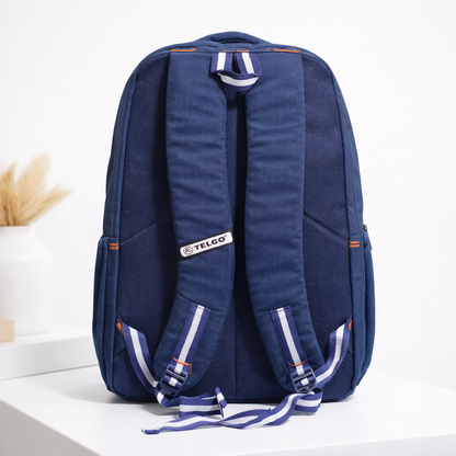 TELGO Multipurpose Navy Blue Backpack for Office, School & Travel