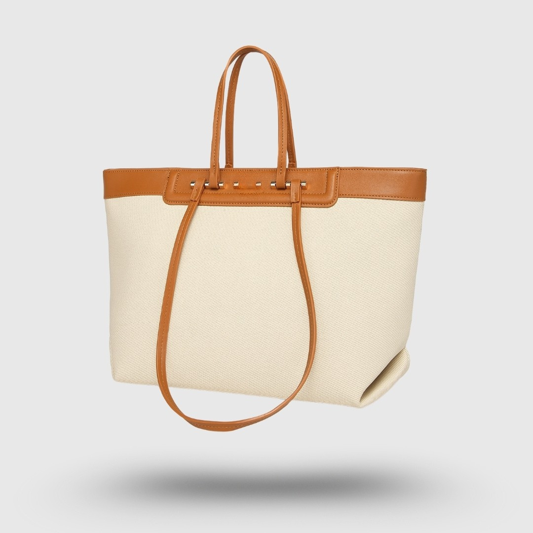 CLASSIC HAZEL OFF WHITE TOTE BAG
