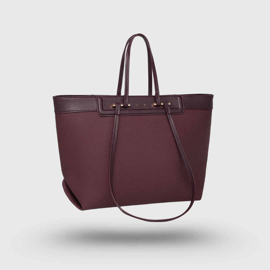 CLASSIC HAZEL MAROON TOTE BAG