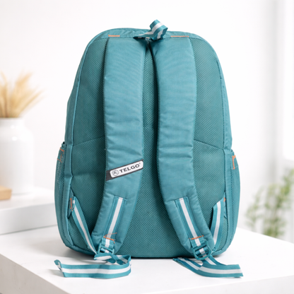 TELGO Multipurpose Sky Blue Backpack for Office, School & Travel