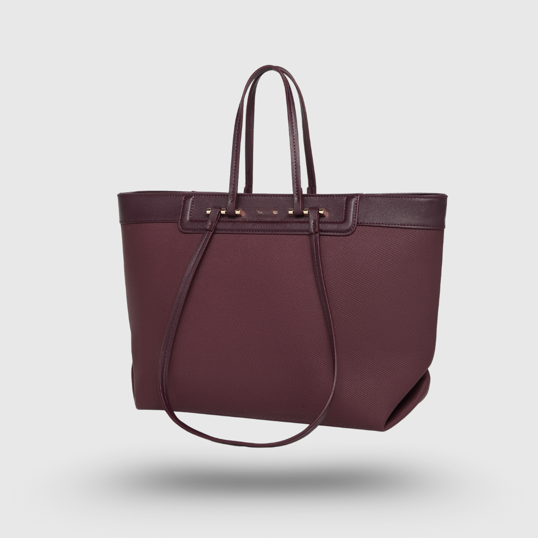 CLASSIC HAZEL MAROON TOTE BAG