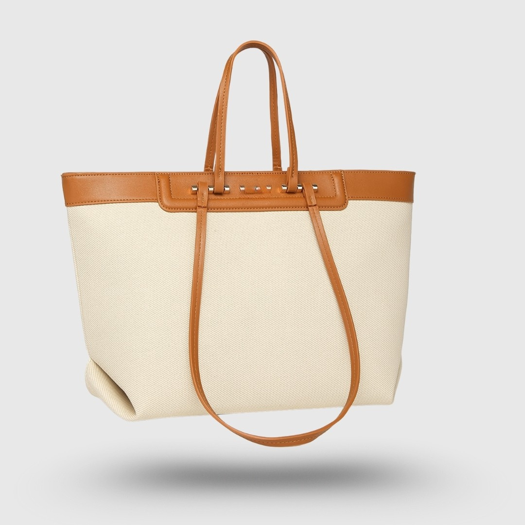 CLASSIC HAZEL OFF WHITE TOTE BAG
