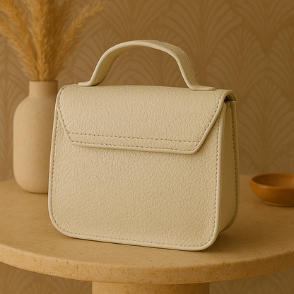 Beige Mini Shoulder Sling Bag for Women