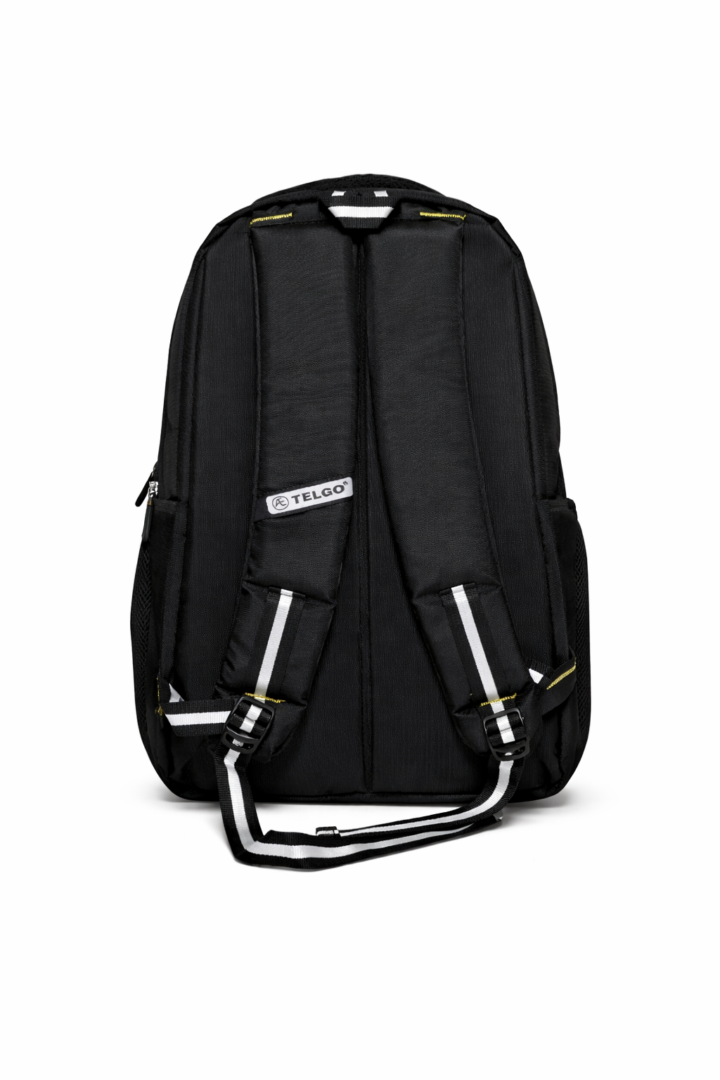 Telgo Lightweight Black Backpack with Green Accents