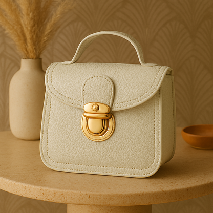 Beige Mini Shoulder Sling Bag for Women