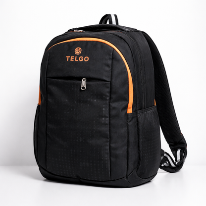 TELGO Multipurpose Black Backpack for Office, School & Travel