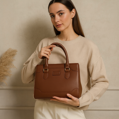 Classic Structured Tote HandBag For Women – Premium Office & Casual Handbag