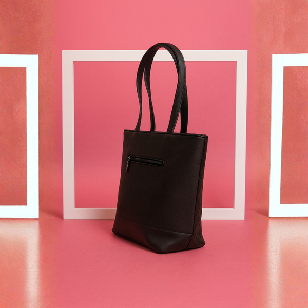 Elegant Black Quilted Handbag for Women